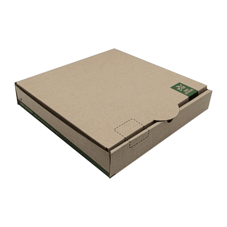 Cajas De Pizza Personalizables De Cartón Kraft – Medidas 33x33x4 Cm, Pack De 100 Unidades, Automontables, Ideales Para Negocios De Comida